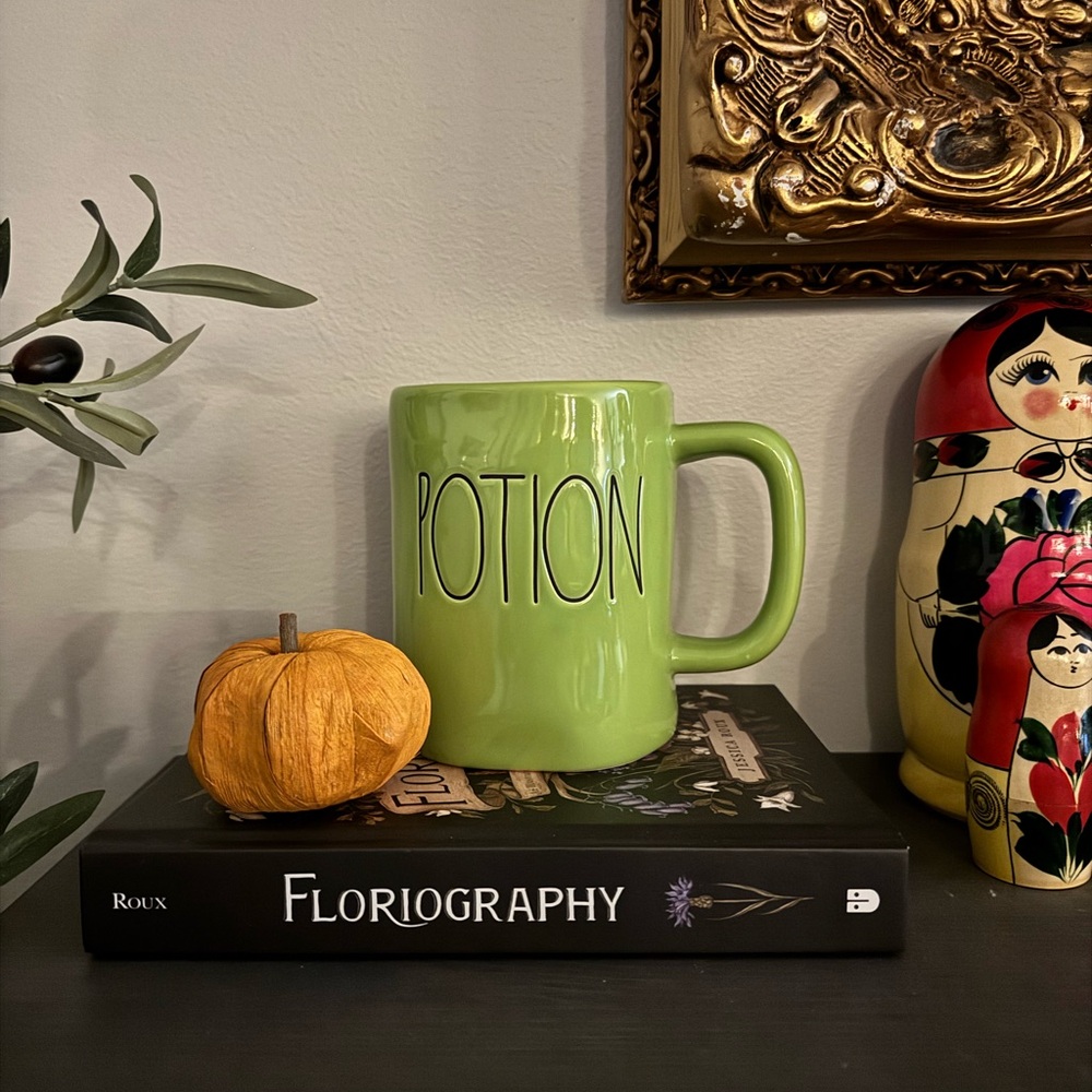 Rae Dunn Green 'Potion' Halloween Mug